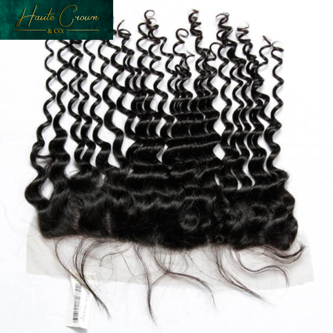 13×4 Lace Frontal Transparent Lace Deep Wave