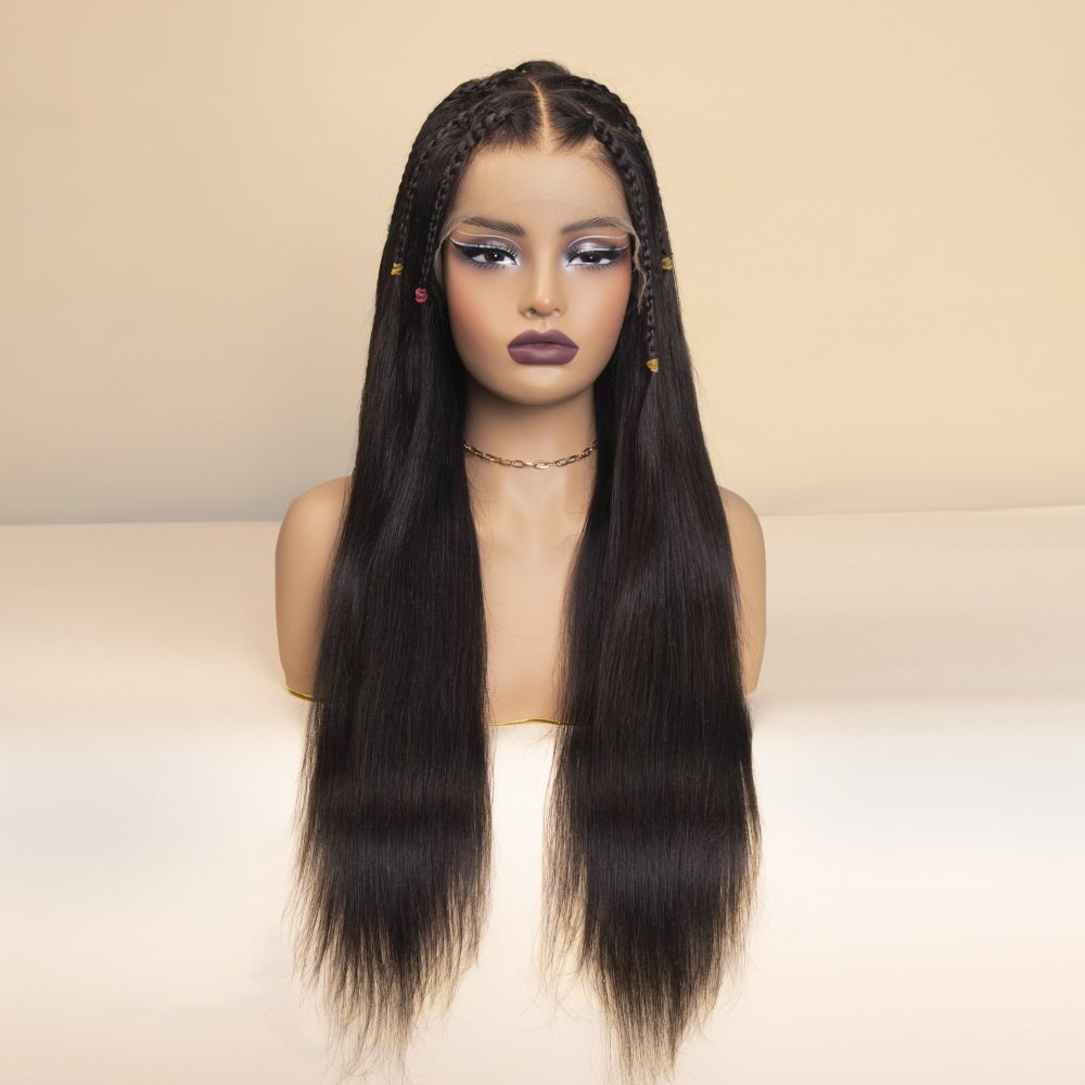 Haute Crown & Co Hair no Knots Straight Wig 5x9 HD Lace 100% Human Hair Wig
