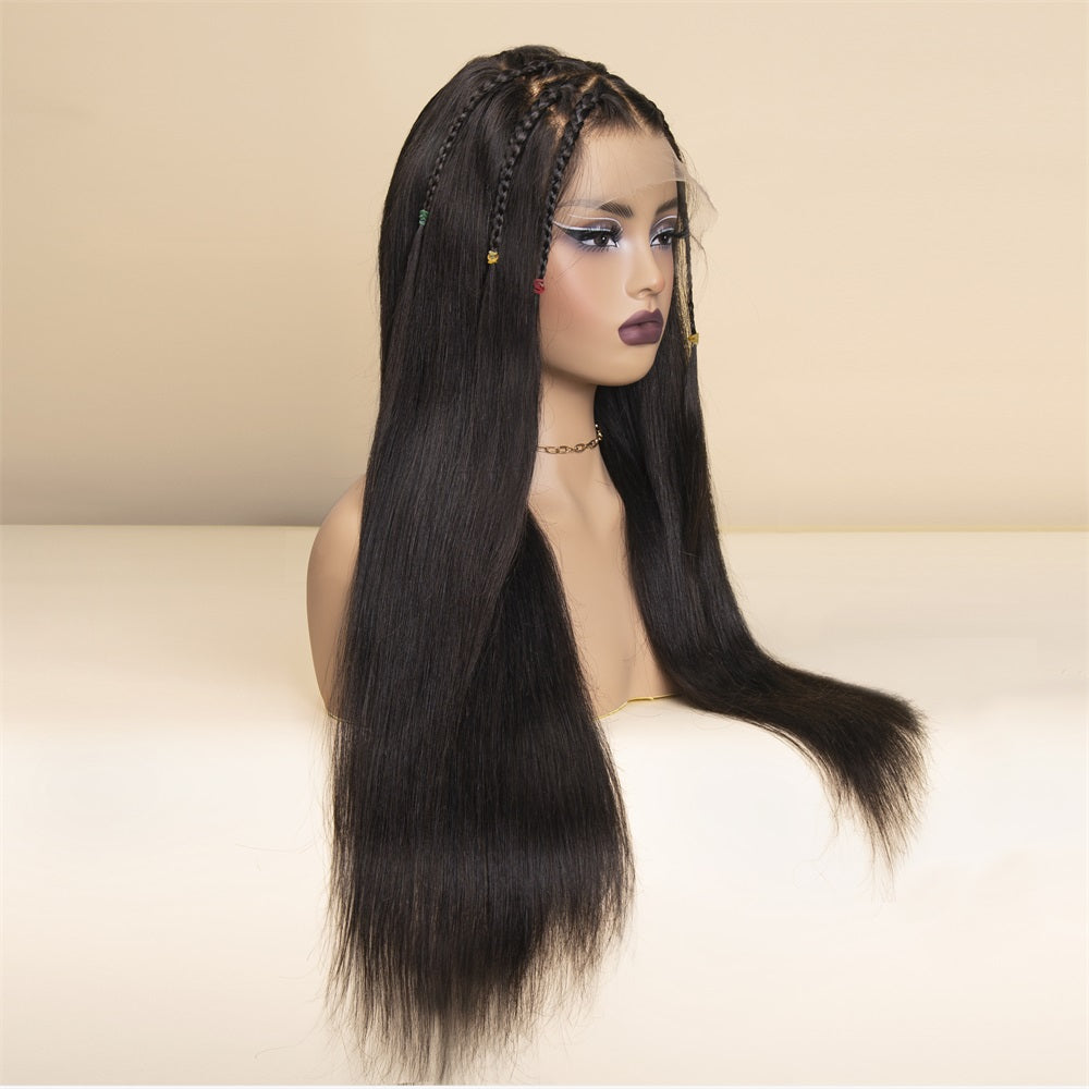 Haute Crown & Co Hair no Knots Straight Wig 5x9 HD Lace 100% Human Hair Wig
