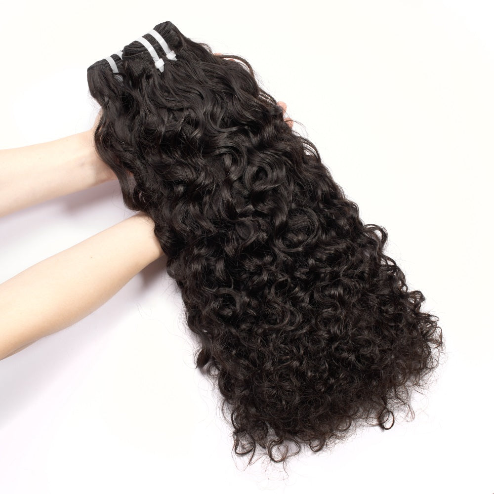 Haute Crown & Co. Human Raw Hair Bundle Water Wave Hair Extension