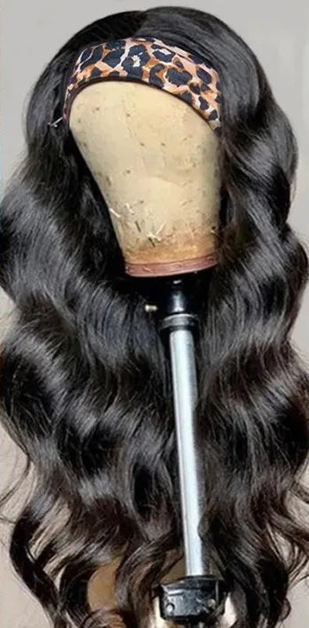 250% Density Glueless Body Wave Headband Wig Human Hair Wigs Virgin Hair Headband Wig