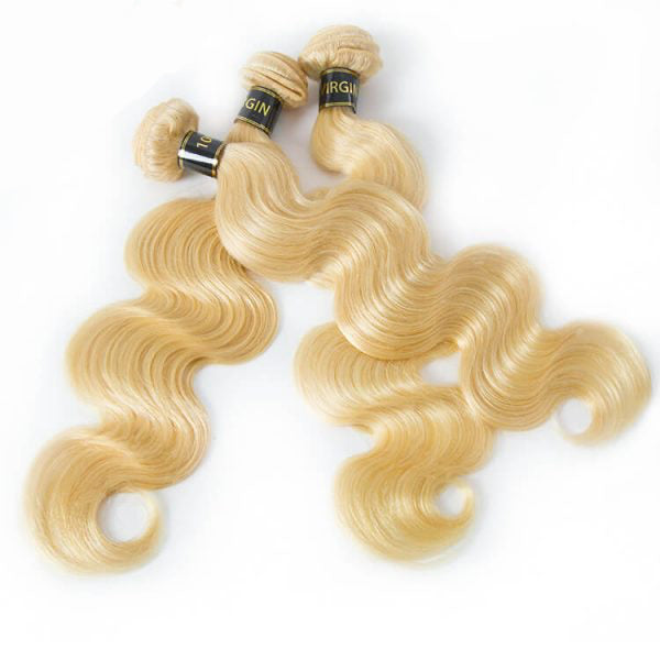613 Blonde Body Wave Hair 3 Bundle Deals