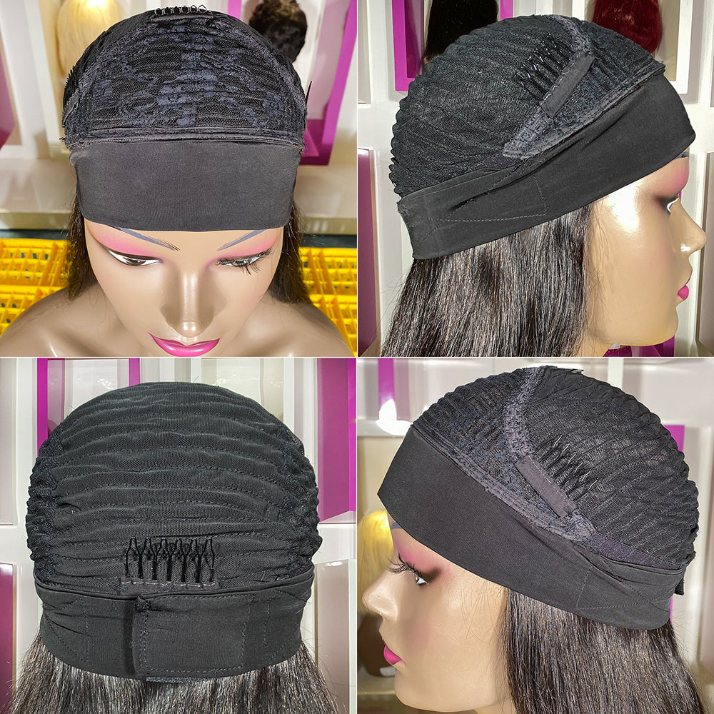 250% Density Glueless Body Wave Headband Wig Human Hair Wigs Virgin Hair Headband Wig