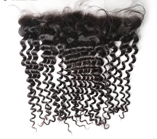 13×4 Lace Frontal Transparent Lace Deep Wave