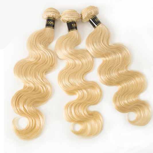 613 Blonde Body Wave Hair 3 Bundle Deals