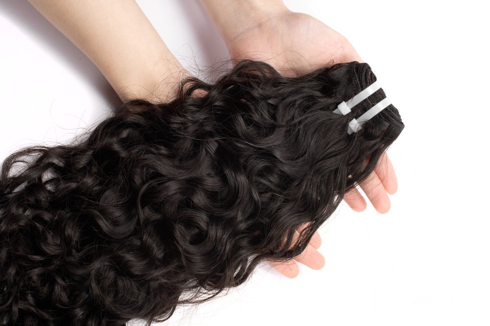 Haute Crown & Co.  Human Raw Hair Bundle Water Wave Hair Extension