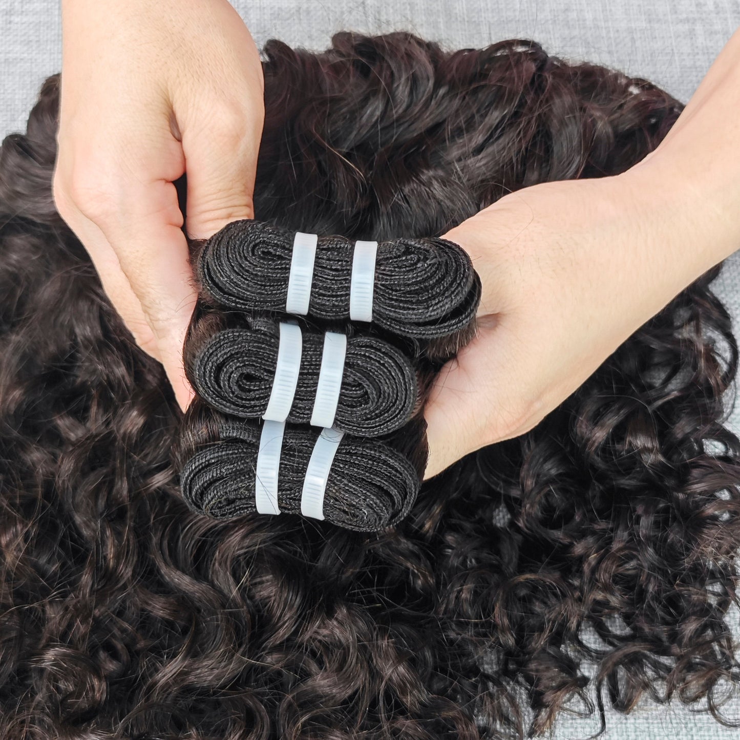 Haute Crown & Co.  Human Raw Hair Bundle Water Wave Hair Extension